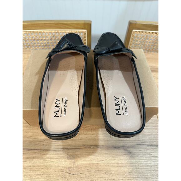 MJNY Marc Joseph Diane Street Flats Black Nappa Leather Size 9.5 NIB Chic Comfy - Picture 9 of 15